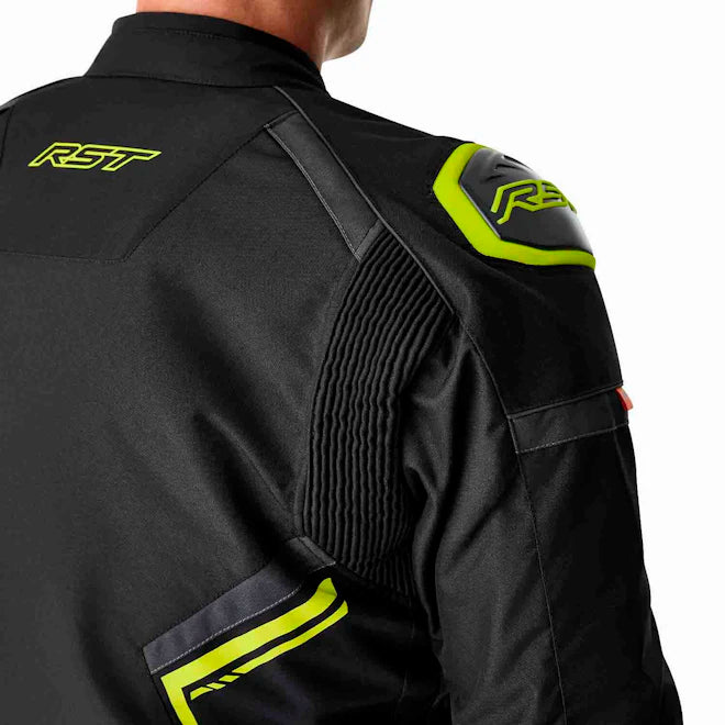 RST S-1 D3O CE Tekstilna Jakna Crna/Fluo Žuta