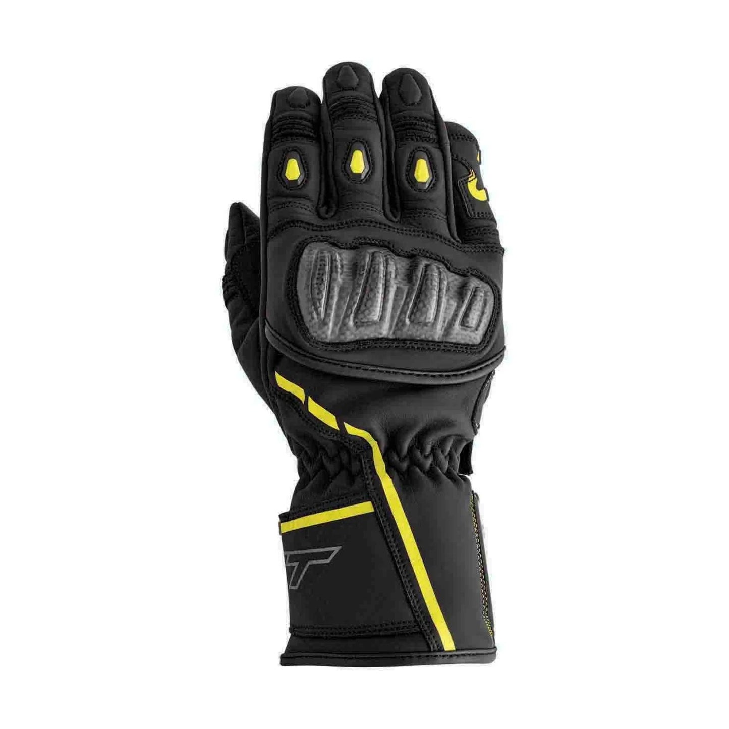 RST S-1 – Sportske kožne moto rukavice Crno/Fluo Žute