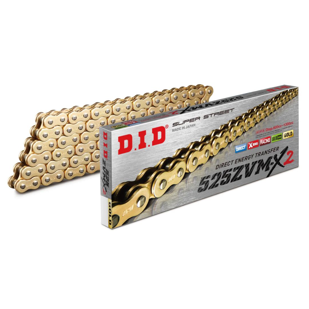 DID 525ZVM-X2 Gold/Gold 116L lanac
