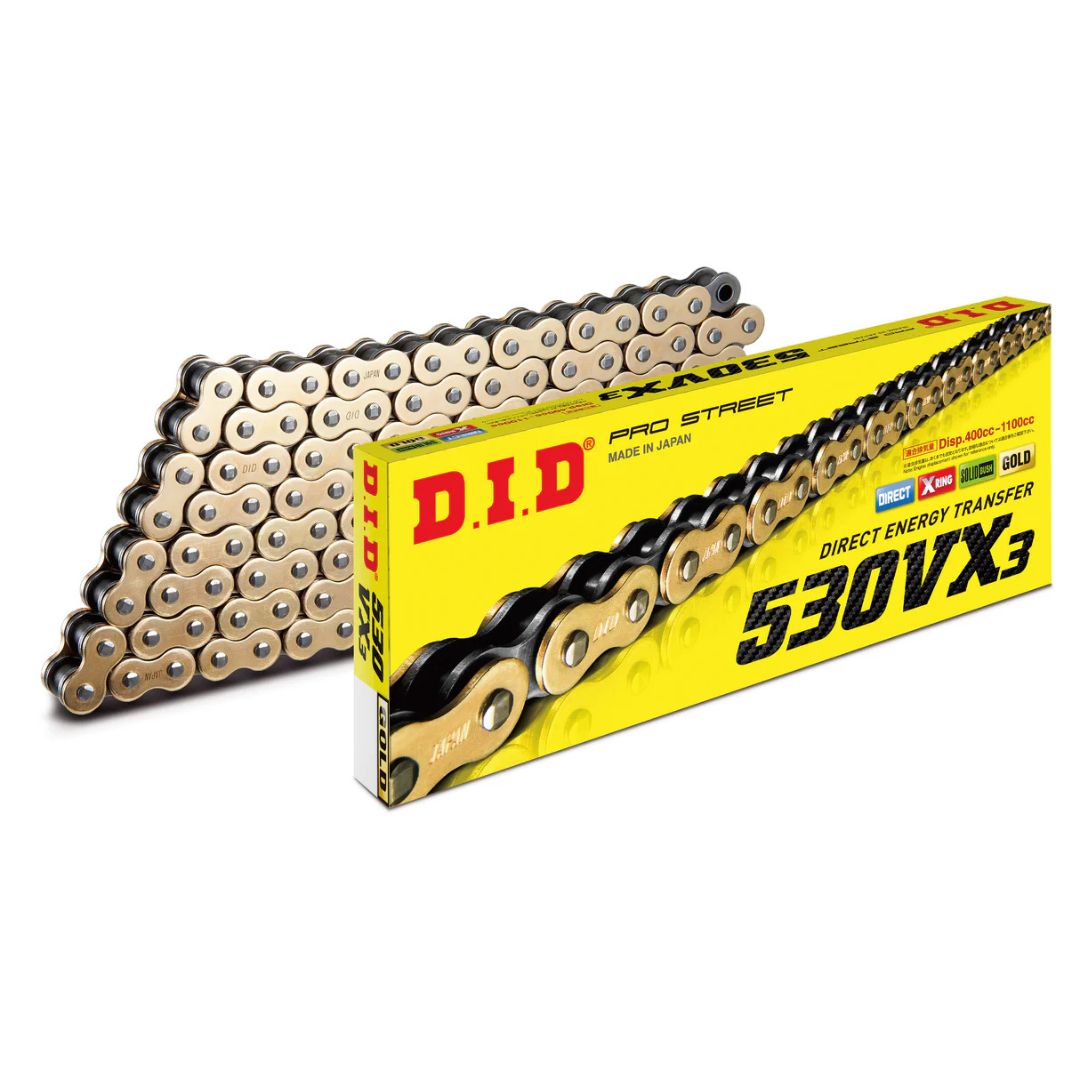 DID 530VX3 Gold/Black 122L lanac