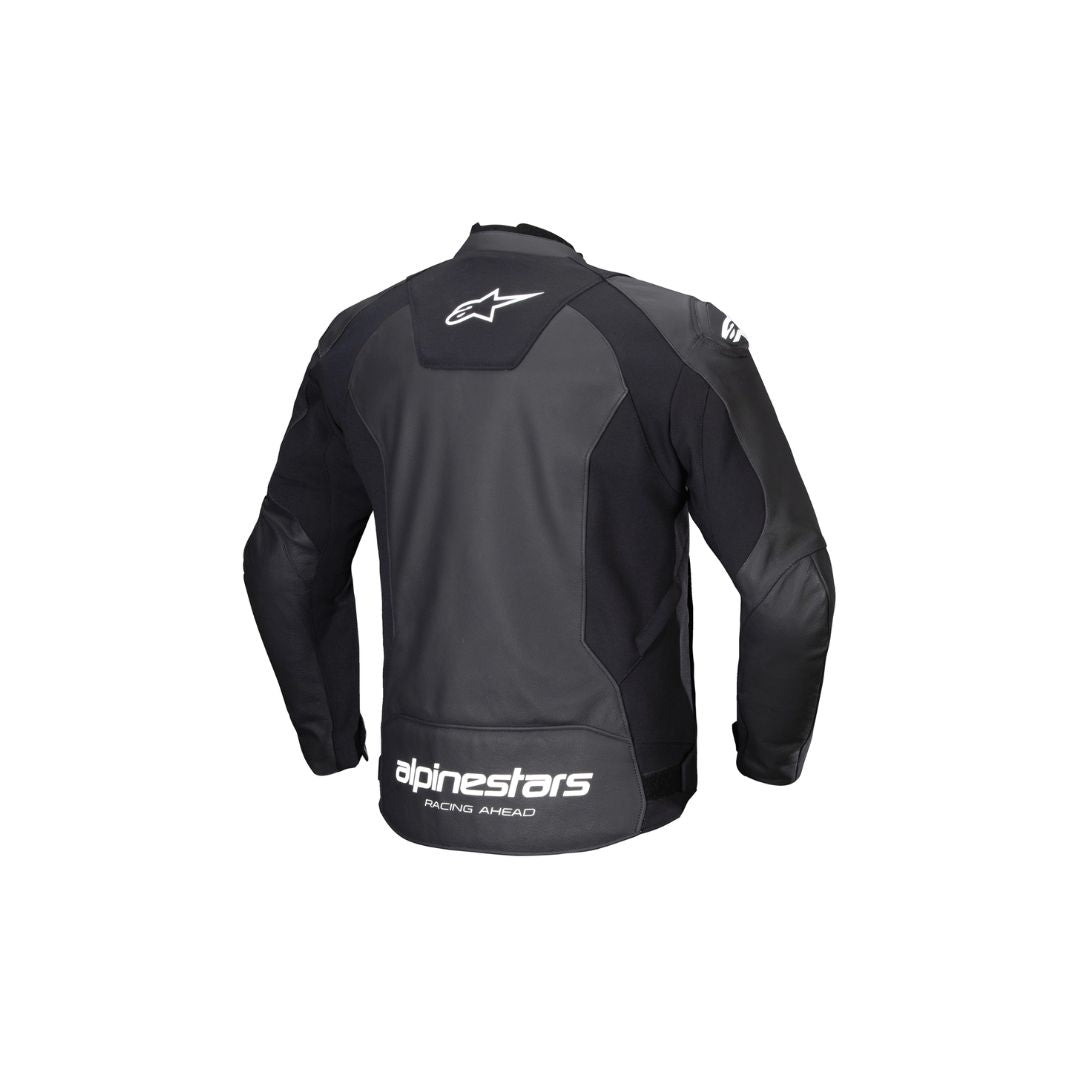 Alpinestars Faster V3 Kožna Moto Jakna Bijela