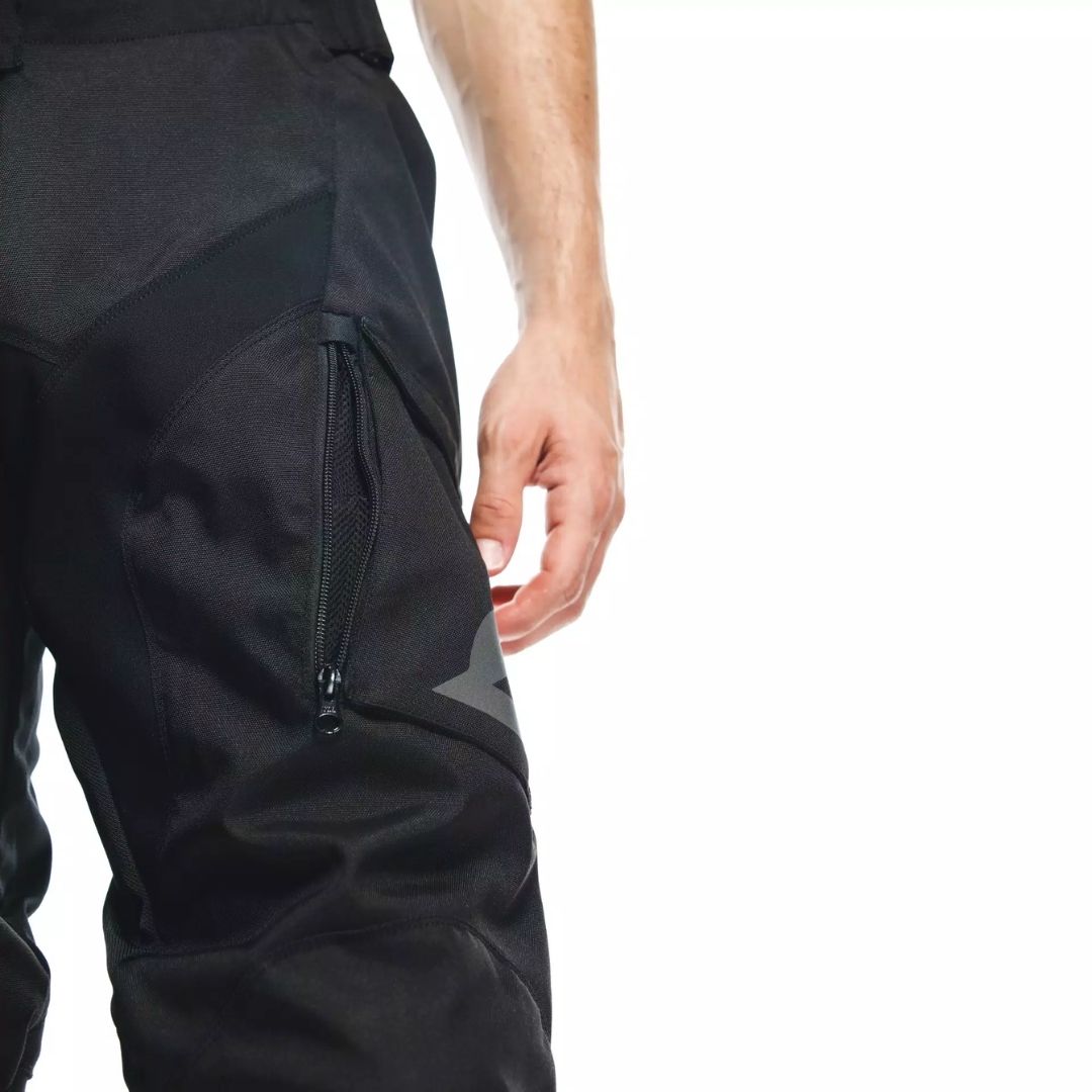 Dainese Cherokee Tekstilne Moto Pantole Crne