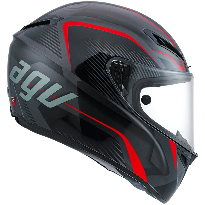 AGV GT-Veloce Txt Crna/Gunmetal/Crvena