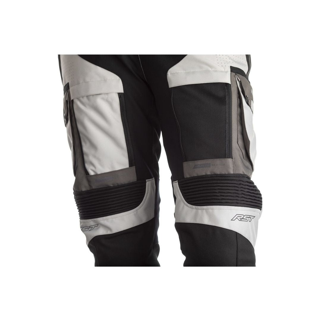 RST Adventure-X Tekstilne Moto Pantole Silver