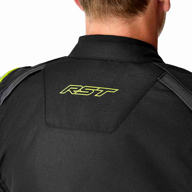 RST S-1 D3O CE Tekstilna Jakna Crna/Fluo Žuta