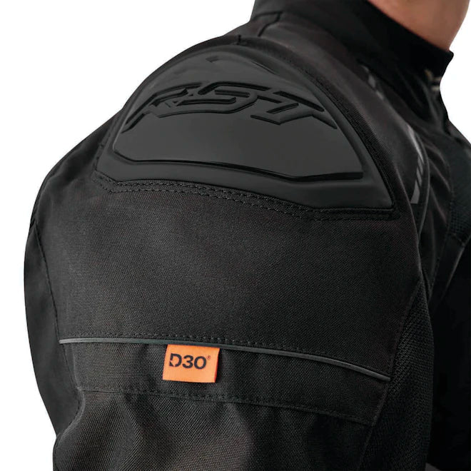 RST S-1 Mesh D3O CE Tekstilna Jakna Crna