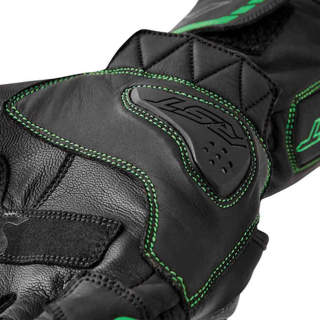 RST S-1 – Sportske kožne moto rukavice Crno/Fluo Zelene