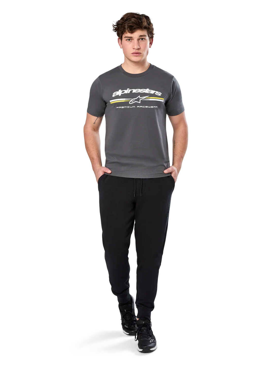 Alpinestars Prevail SS CSF Majica Tamno Siva