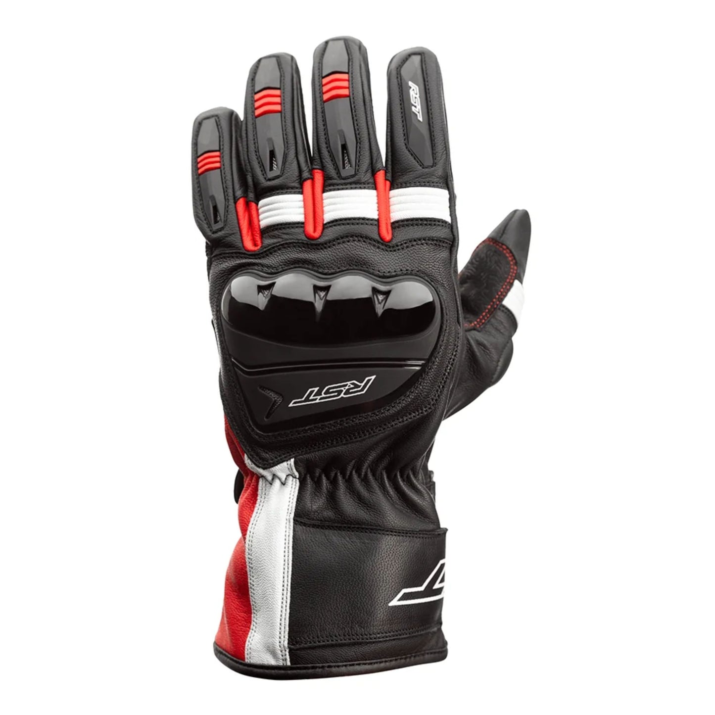 RST Pilot CE Moto Rukavice Crno/Bijelo/Crvene