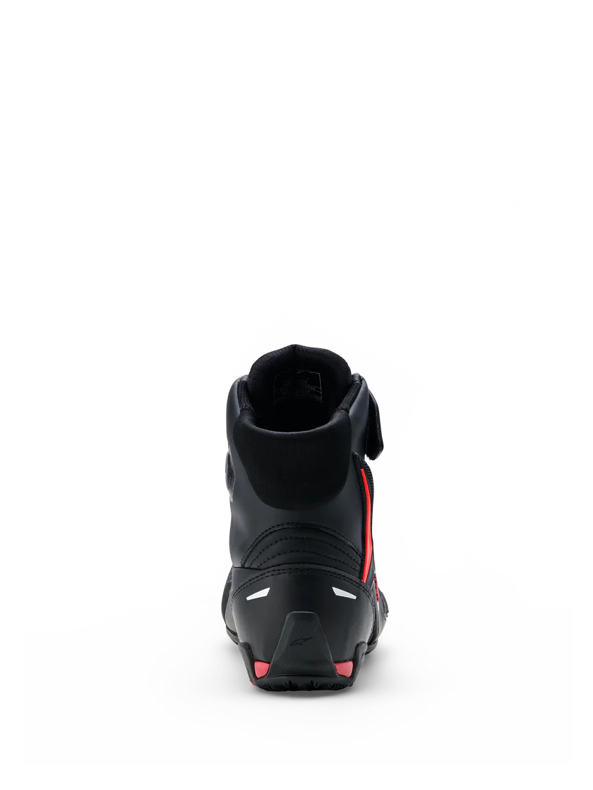 Alpinestars Faster-4 Drystar® moto patike – Black/Rio Red/Red Fluo
