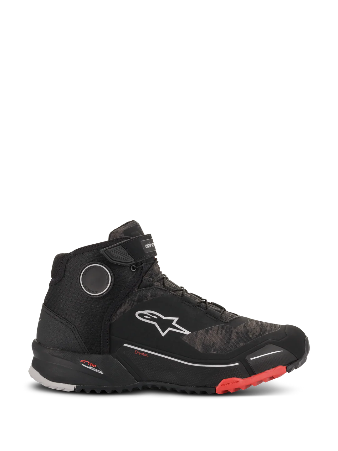 Alpinestars CR-X Drystar® moto čizme Camo Crvene