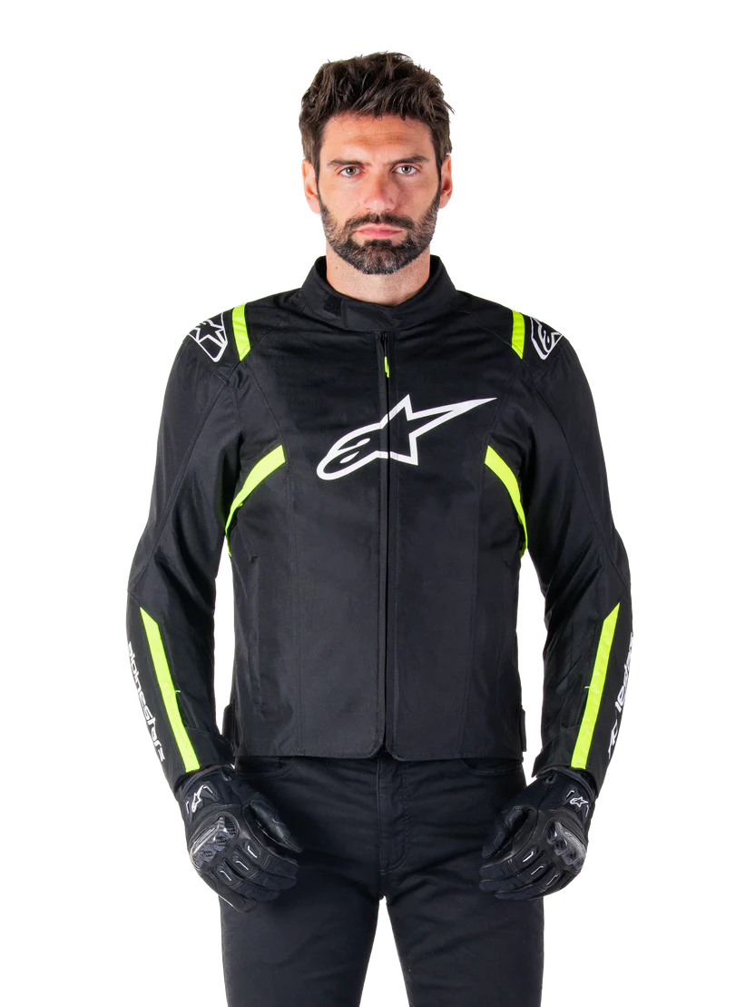 Alpinestars T-SPS V2 WP Tekstilna Moto Jakna Crna/Fluo zuta