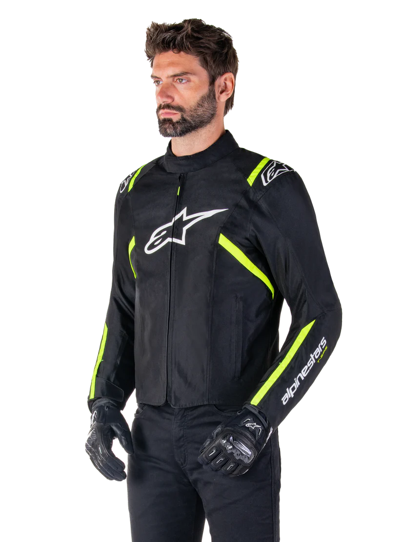 Alpinestars T-SPS V2 WP Tekstilna Moto Jakna Crna/Fluo zuta