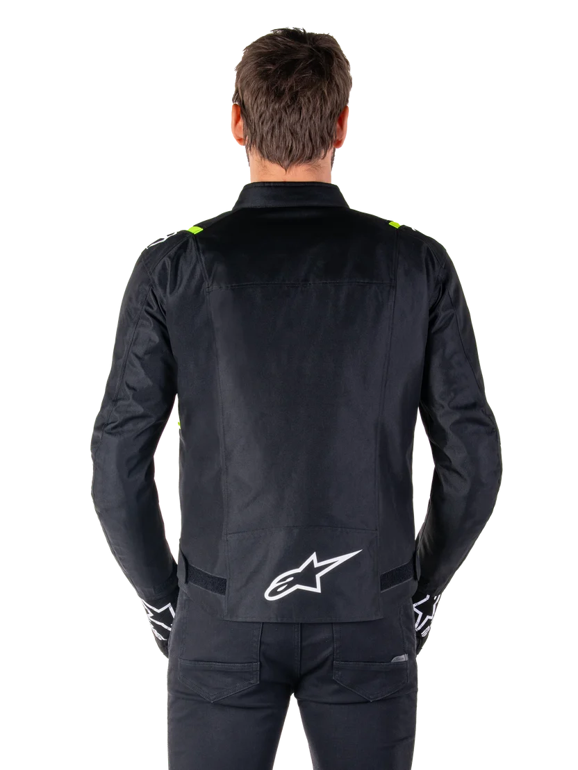 Alpinestars T-SPS V2 WP Tekstilna Moto Jakna Crna/Fluo zuta