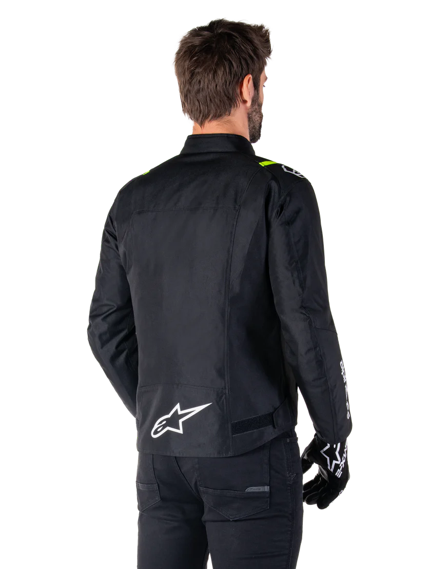 Alpinestars T-SPS V2 WP Tekstilna Moto Jakna Crna/Fluo zuta