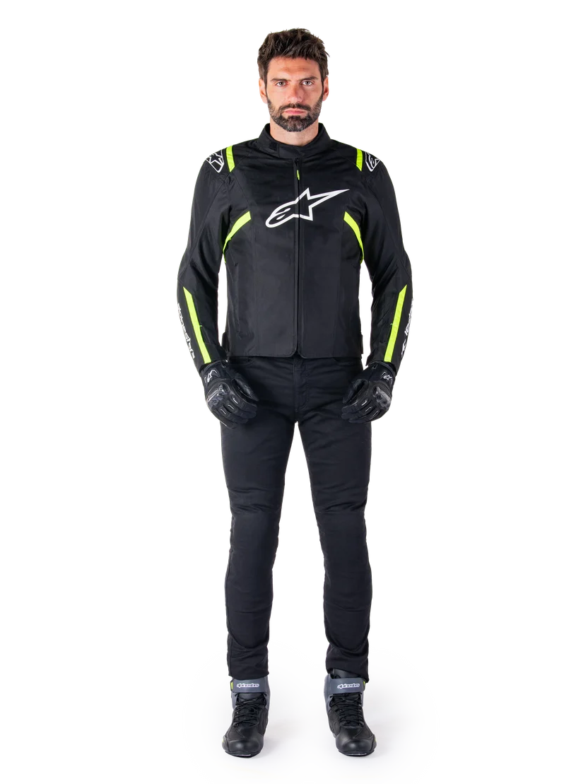 Alpinestars T-SPS V2 WP Tekstilna Moto Jakna Crna/Fluo zuta
