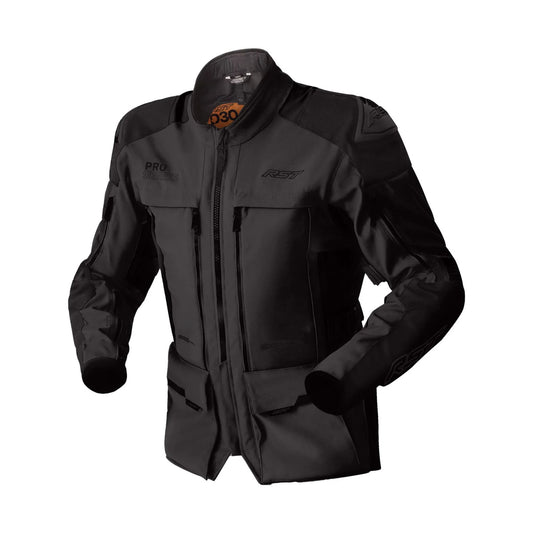 RST Pro Series Adventure D3O Tekstilna Moto Jakna Crna