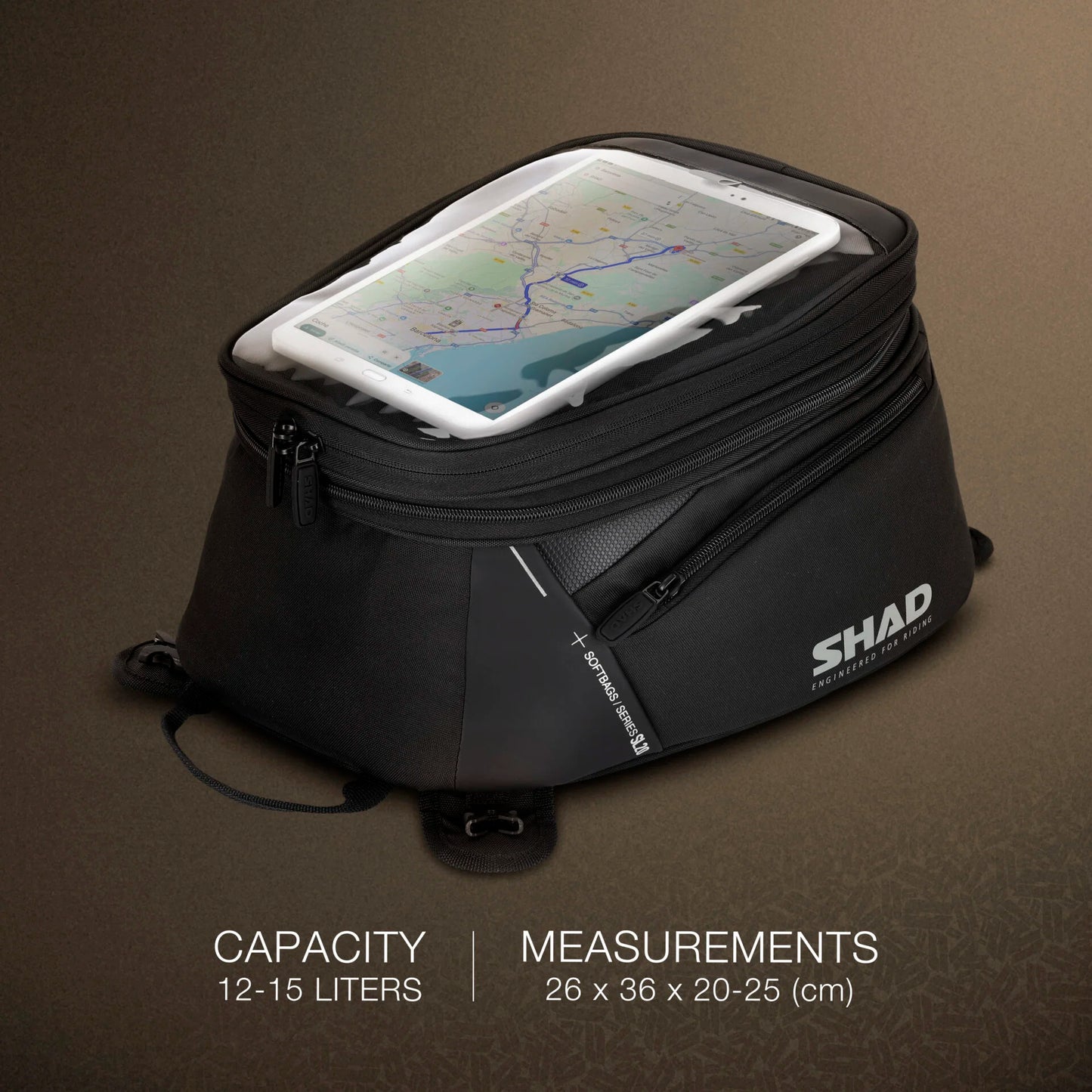 Shad SL20 – proširiva tank torba 15–20L