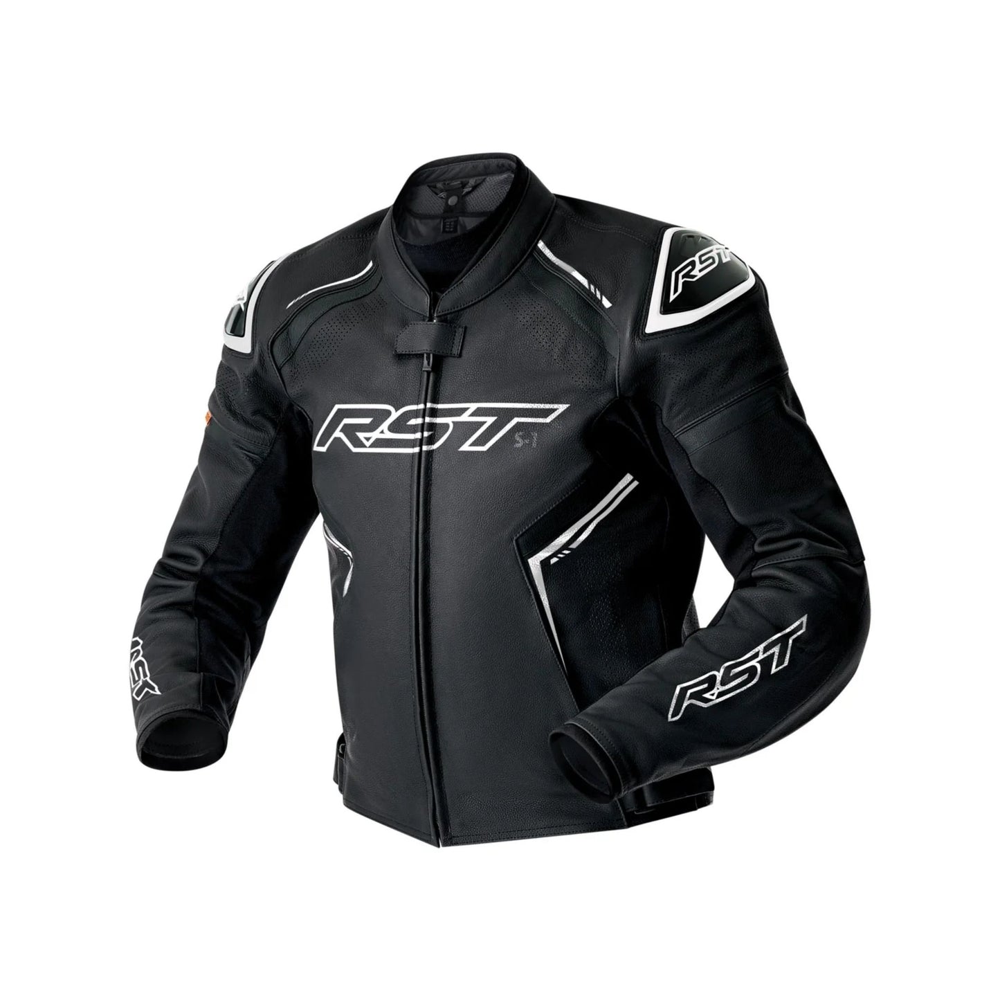 RST S-1 D3O CE Kožna Jakna Crna/Bijela
