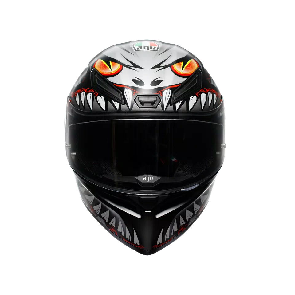 AGV K1 S Lyzard Mat Crno/Siva/Crvena