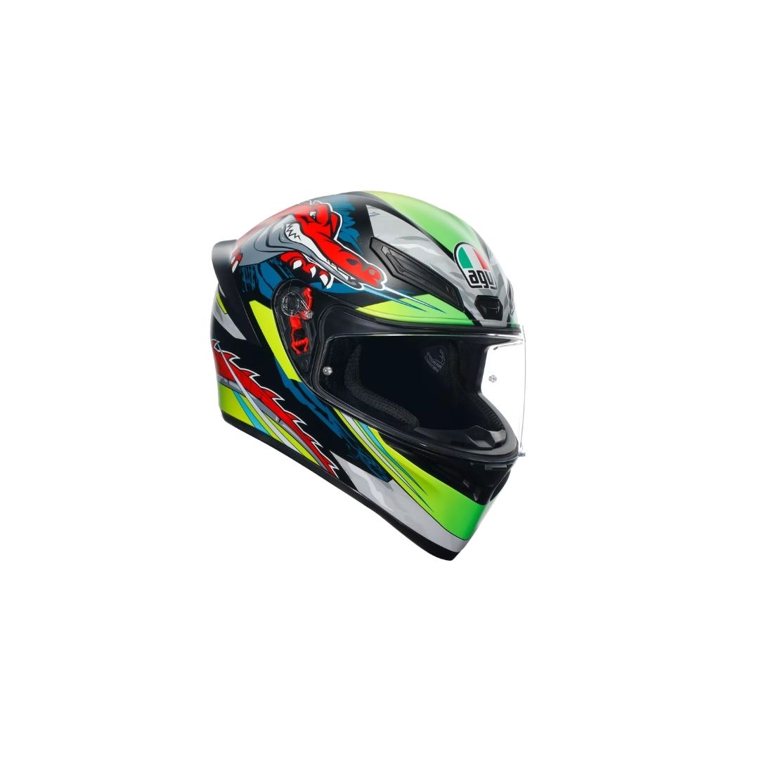 AGV K1 S Dundee Mat Lime/Red