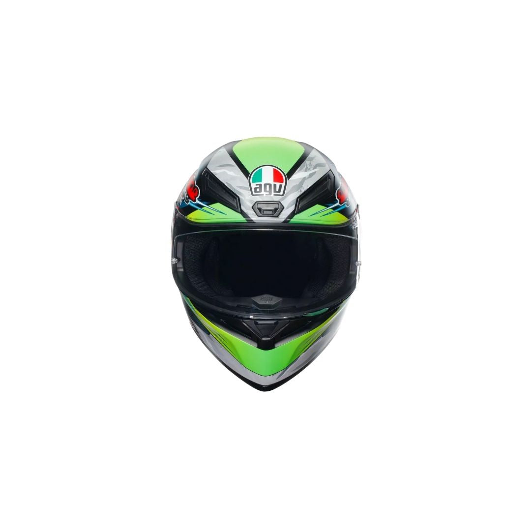 AGV K1 S Dundee Mat Lime/Red