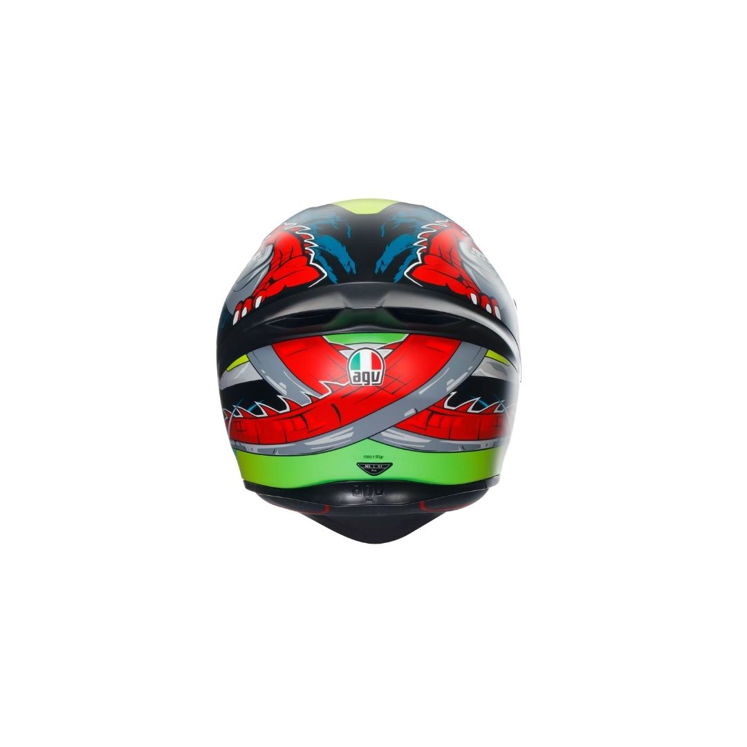 AGV K1 S Dundee Mat Lime/Red