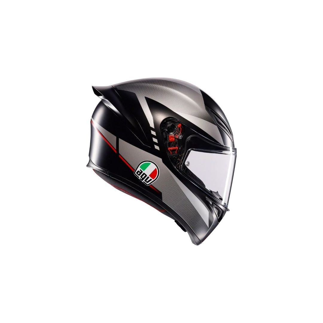 AGV K1 S Lap Mat Crno/Sivo/Crvena