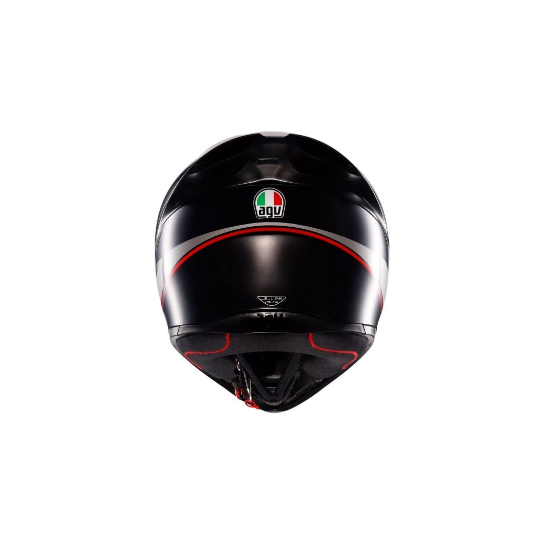 AGV K1 S Lap Mat Crno/Sivo/Crvena