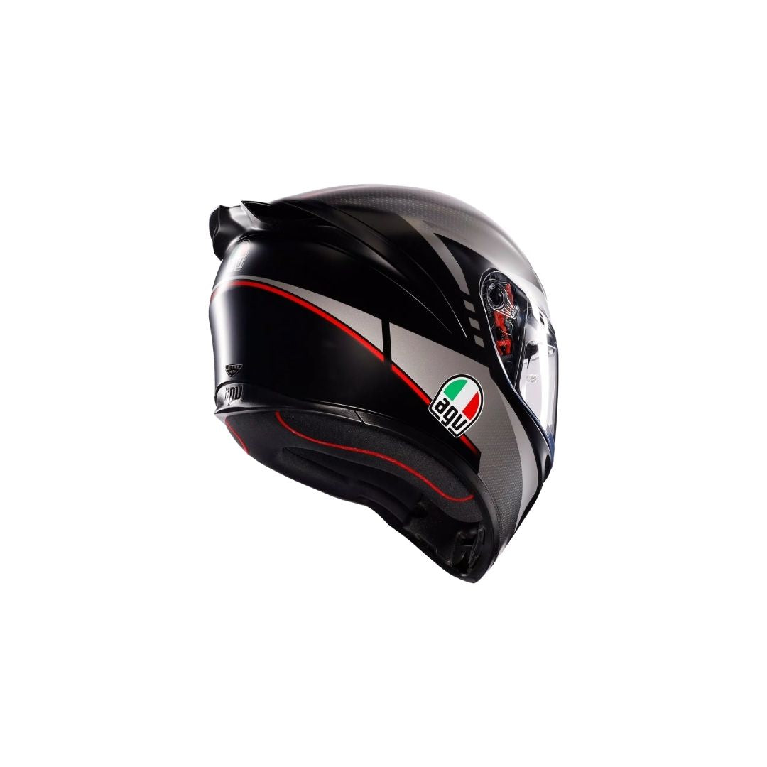 AGV K1 S Lap Mat Crno/Sivo/Crvena
