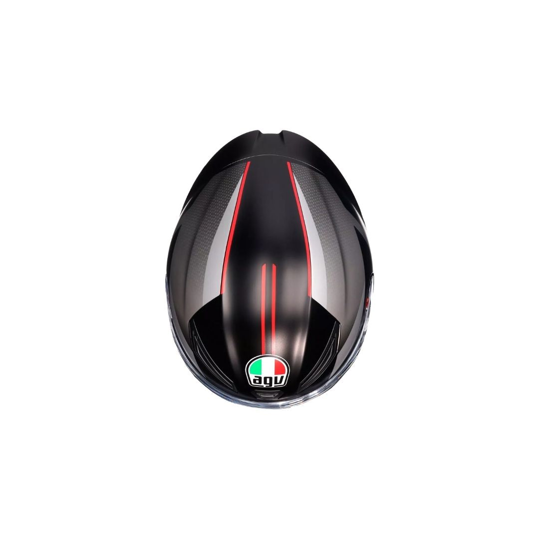 AGV K1 S Lap Mat Crno/Sivo/Crvena