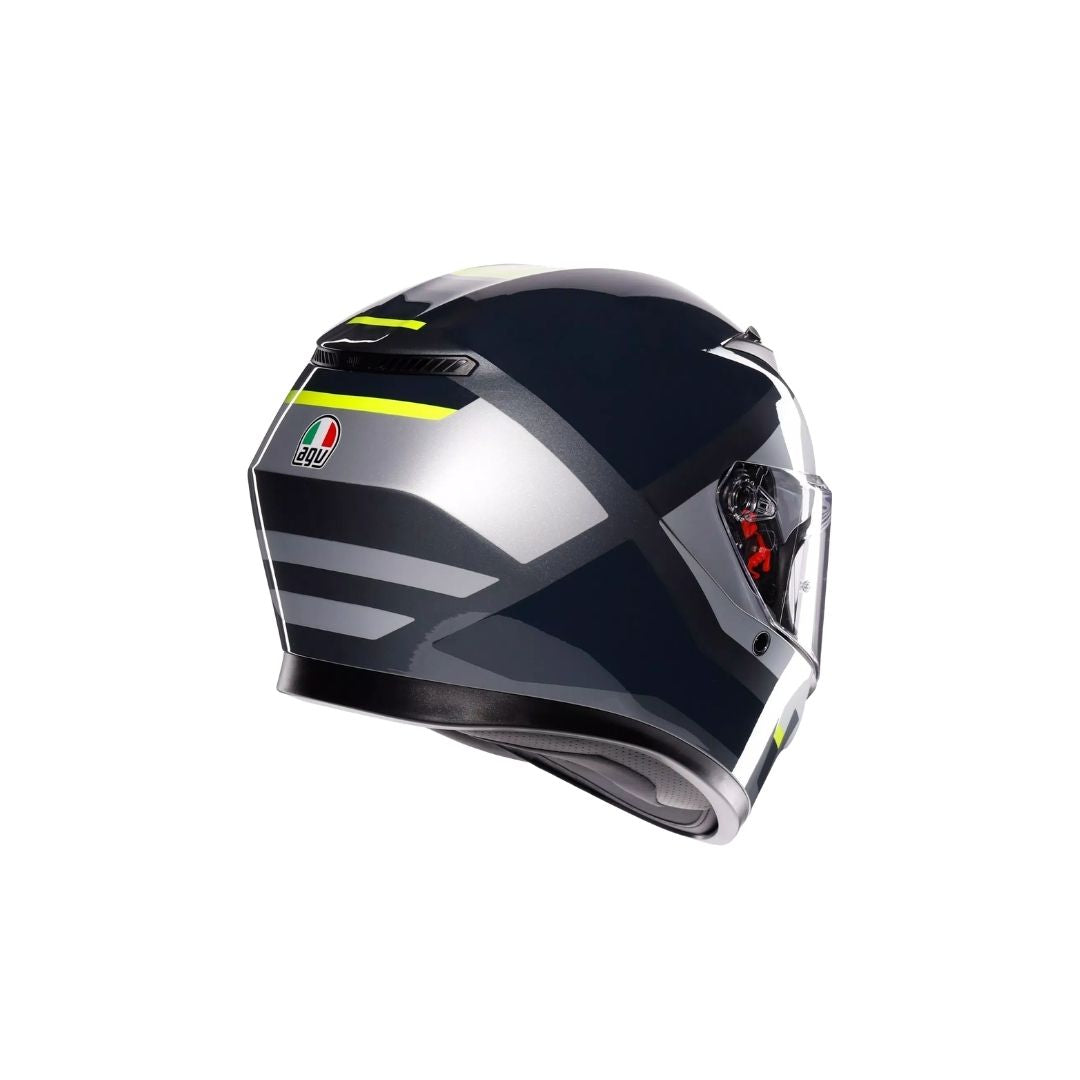 AGV K3 Shade Sivo/Fluo-Zuta