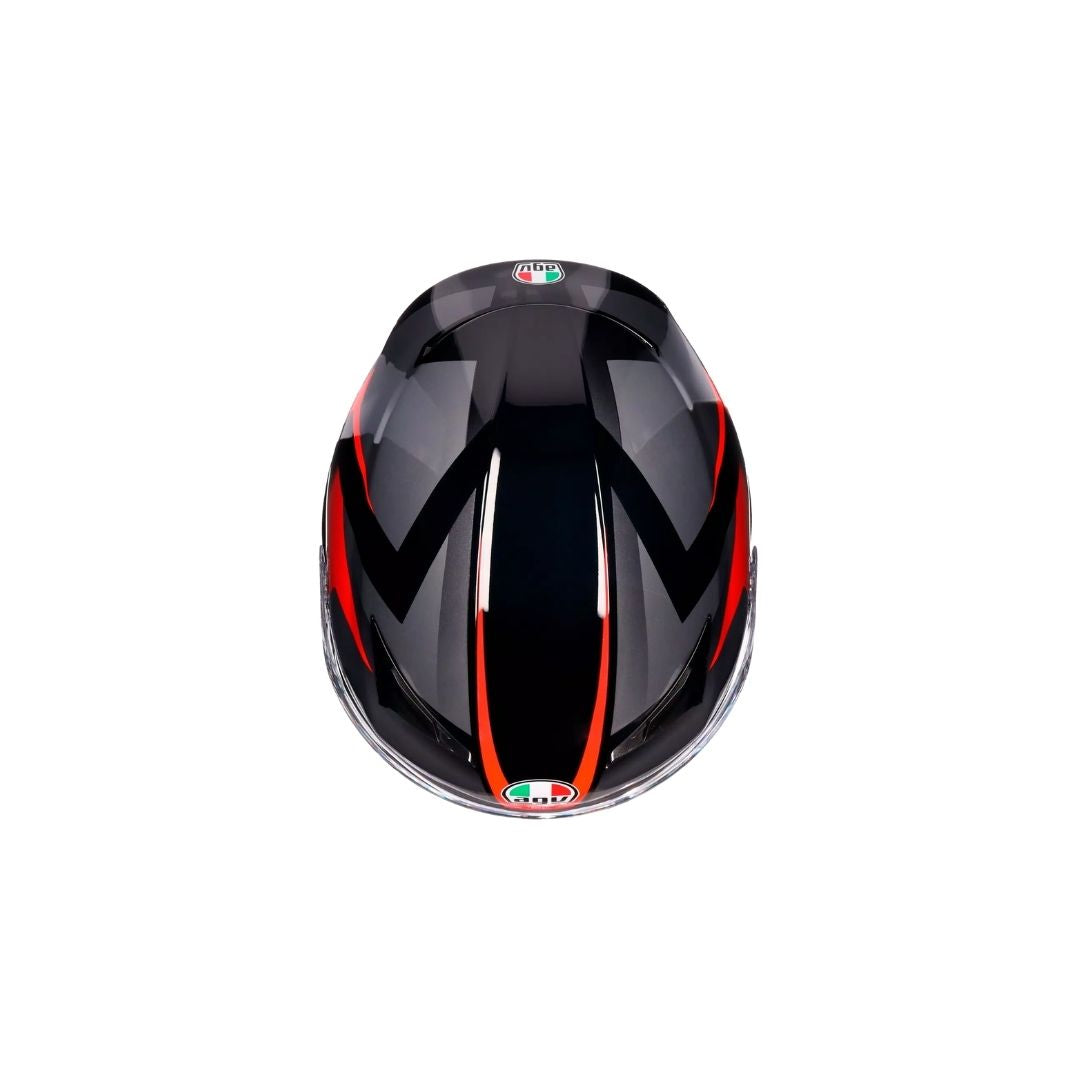 AGV K3 Striga Crno/Sivo/Crvena
