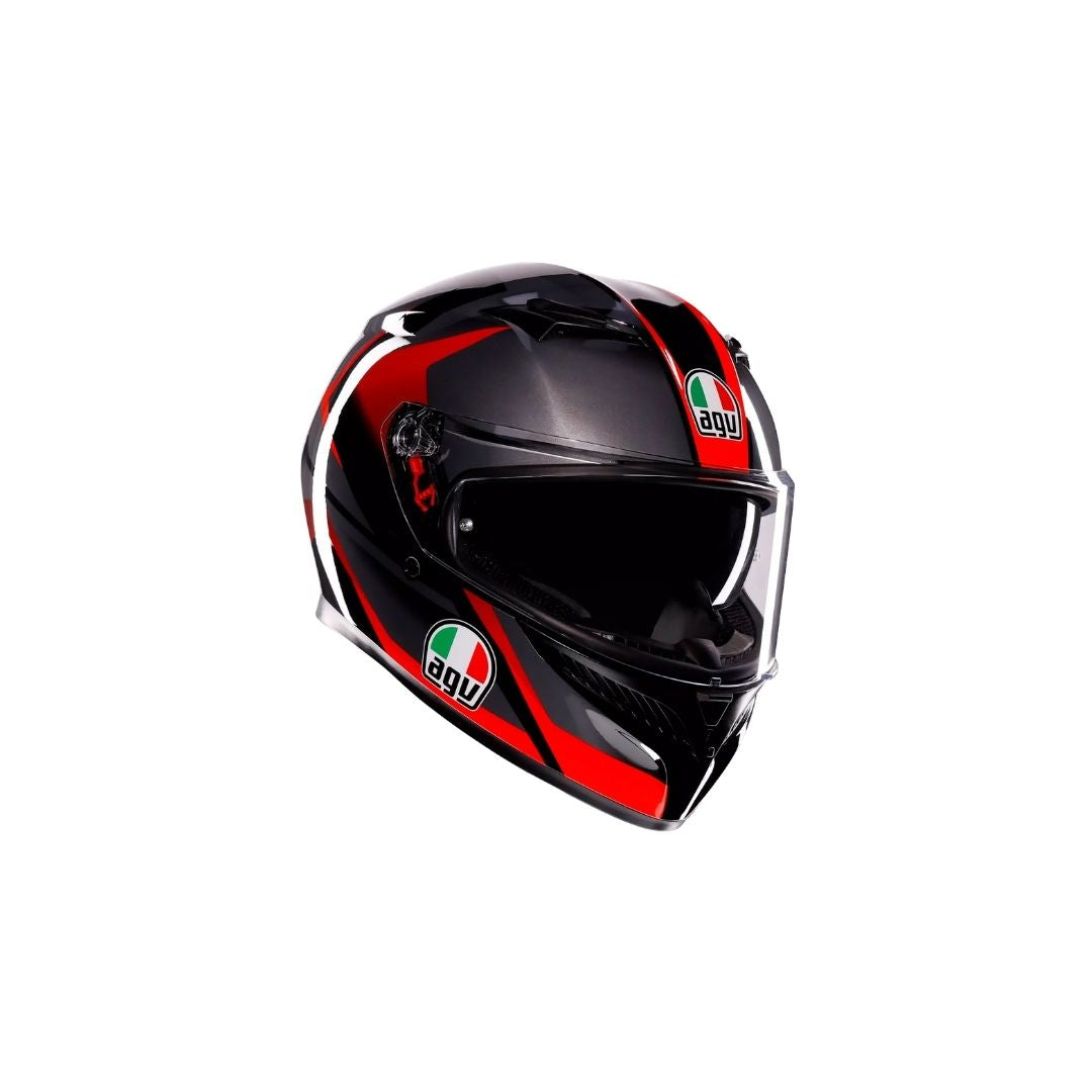AGV K3 Striga Crno/Sivo/Crvena