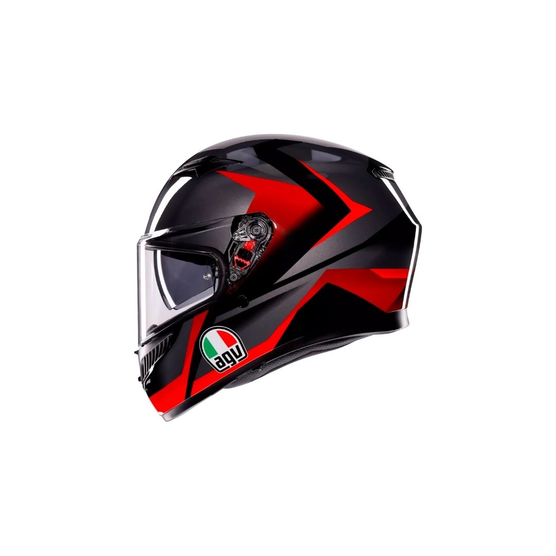 AGV K3 Striga Crno/Sivo/Crvena