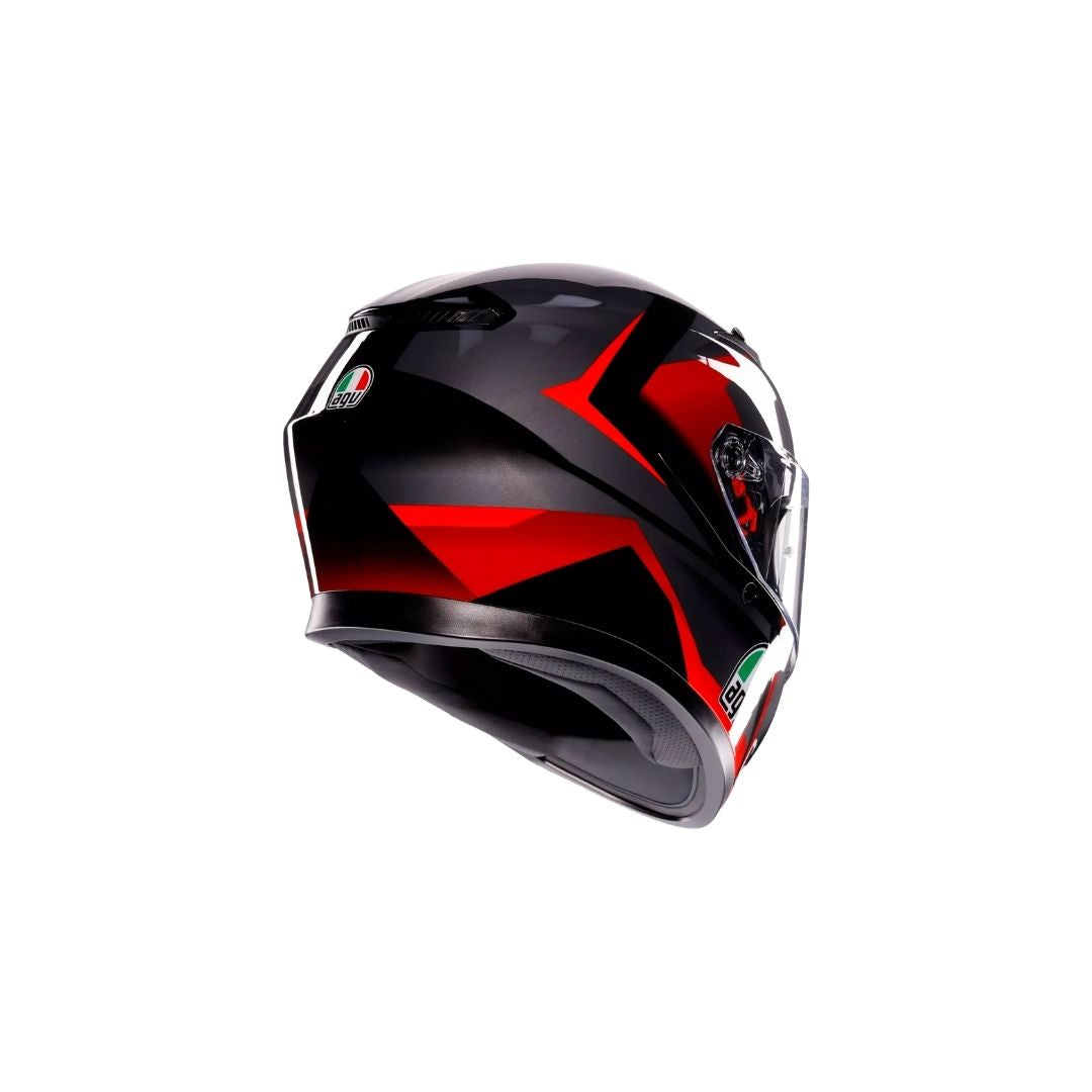 AGV K3 Striga Crno/Sivo/Crvena
