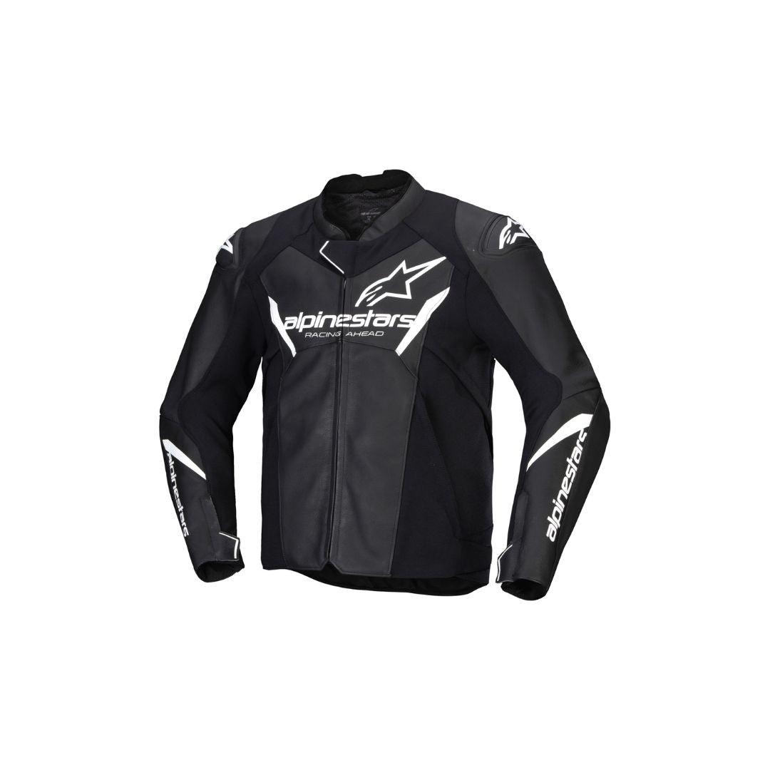 Alpinestars Faster V3 Kožna Moto Jakna Bijela