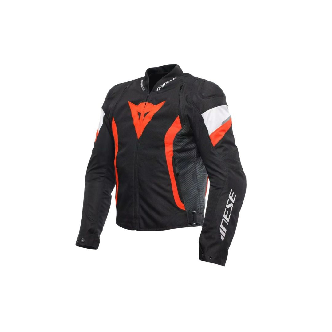 Dainese Avro 5 Tekstilna Moto Jakna Crna/Fluo Narandžasta