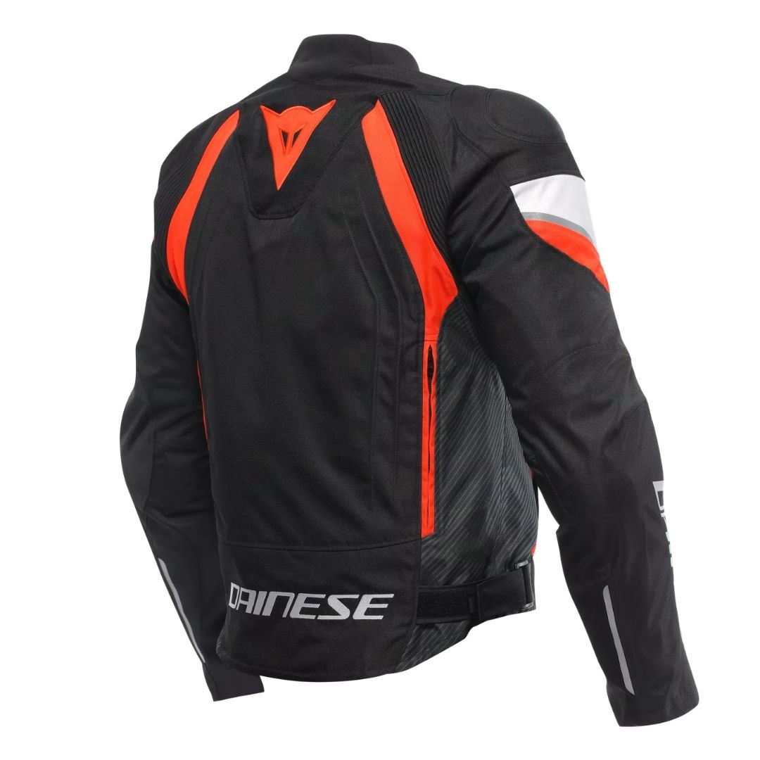 Dainese Avro 5 Tekstilna Moto Jakna Crna/Fluo Narandžasta