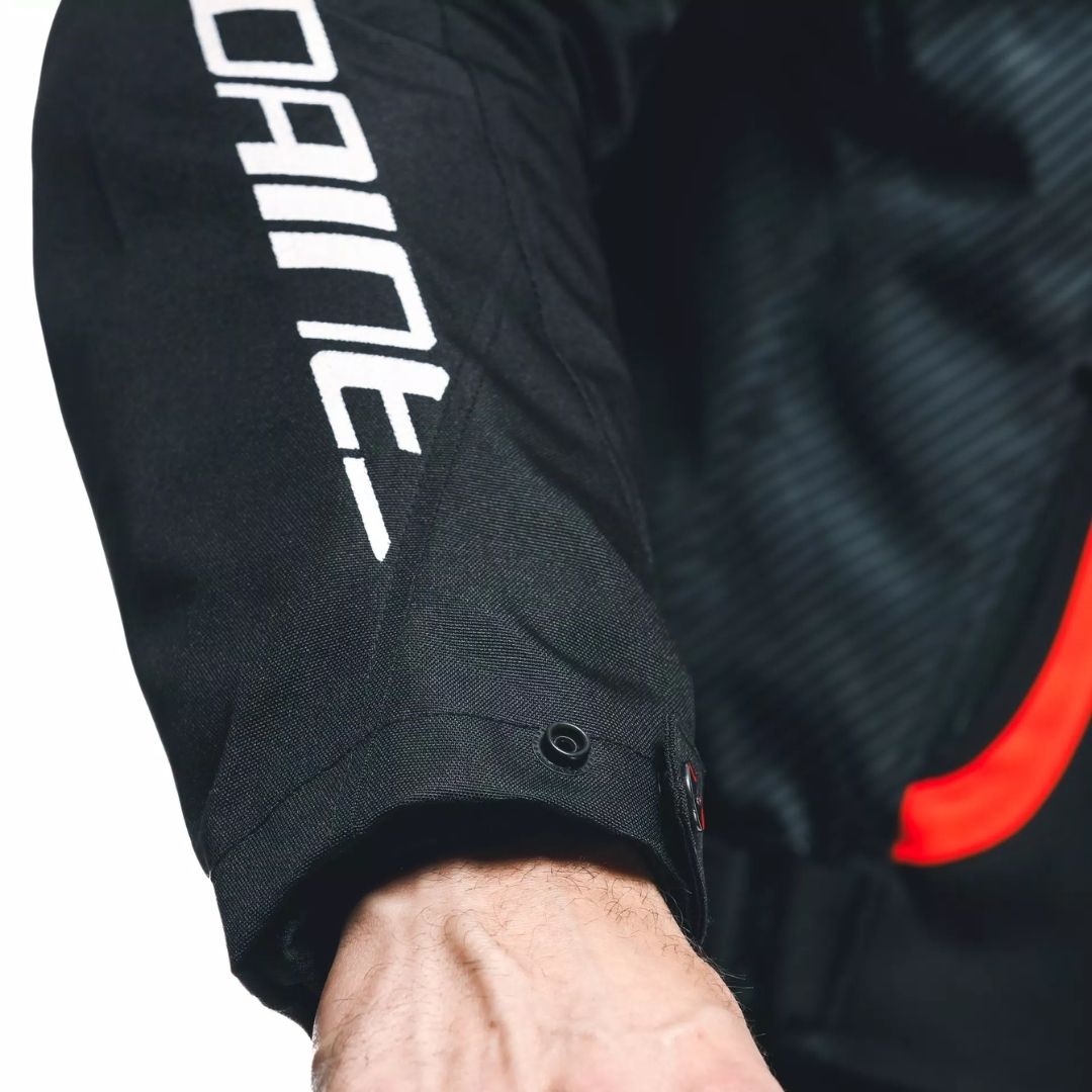 Dainese Avro 5 Tekstilna Moto Jakna Crna/Fluo Narandžasta