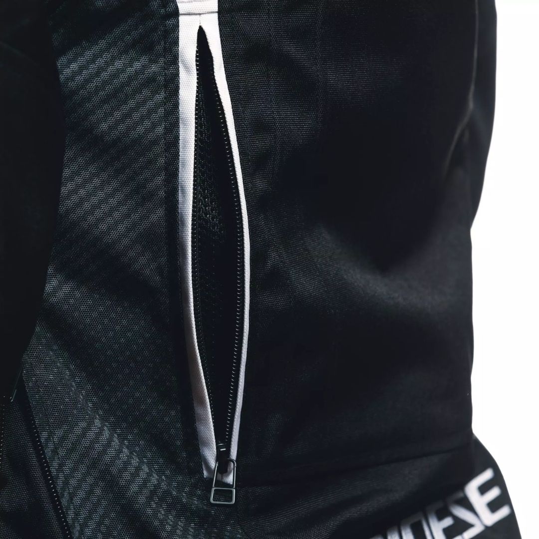 Dainese Avro 5 Ženska Tekstilna Moto Jakna Crno/Bijela