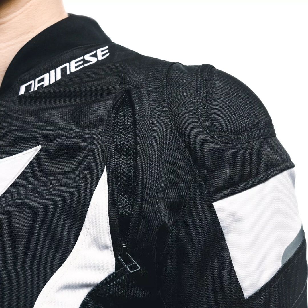 Dainese Avro 5 Ženska Tekstilna Moto Jakna Crno/Bijela