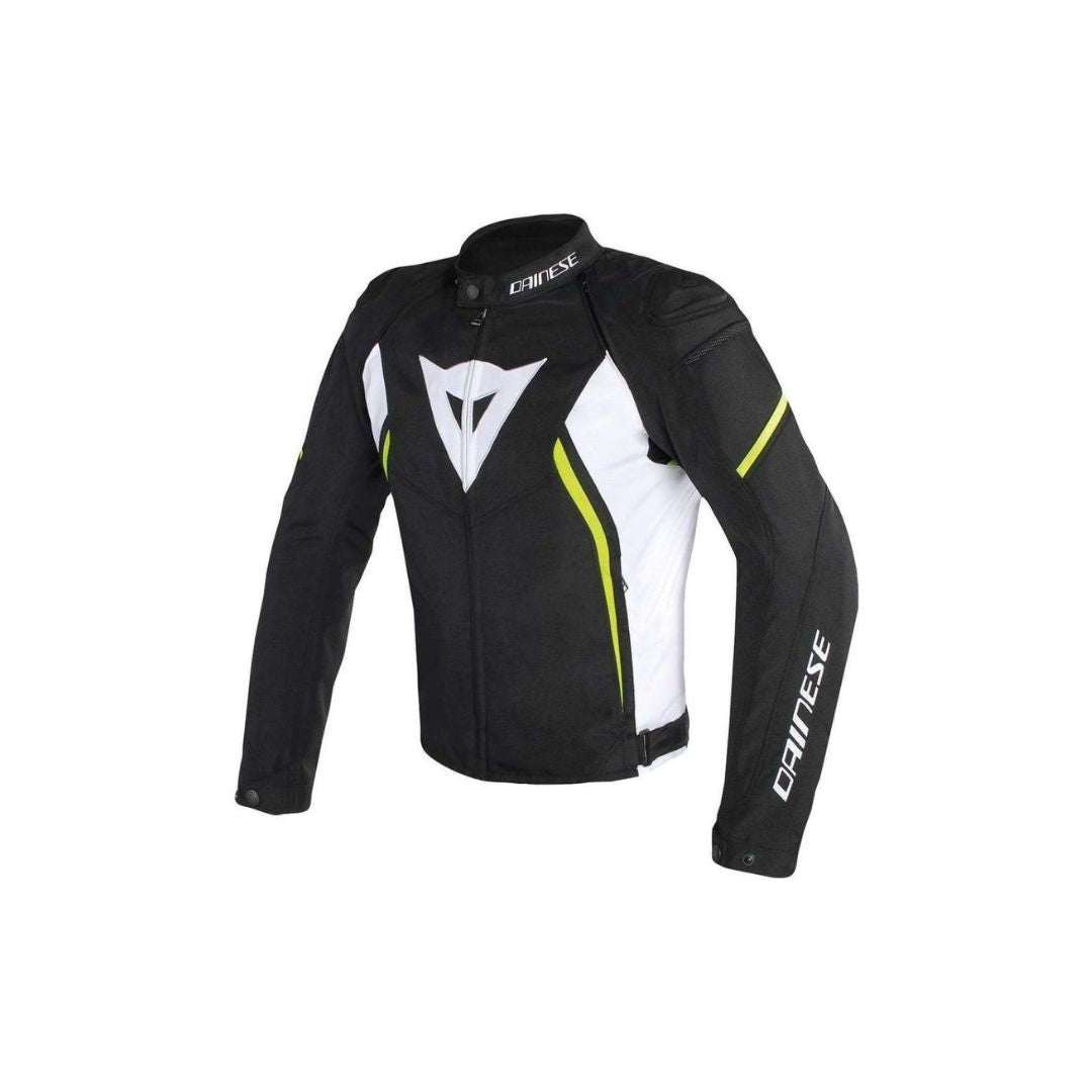 Dainese Avro D2 Tekstilna Moto Jakna Crno/Bijelo/Fluo Žuta