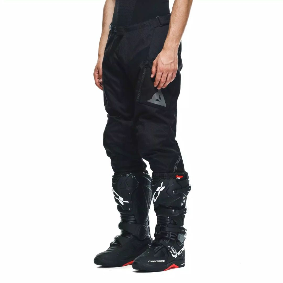 Dainese Cherokee Tekstilne Moto Pantole Crne