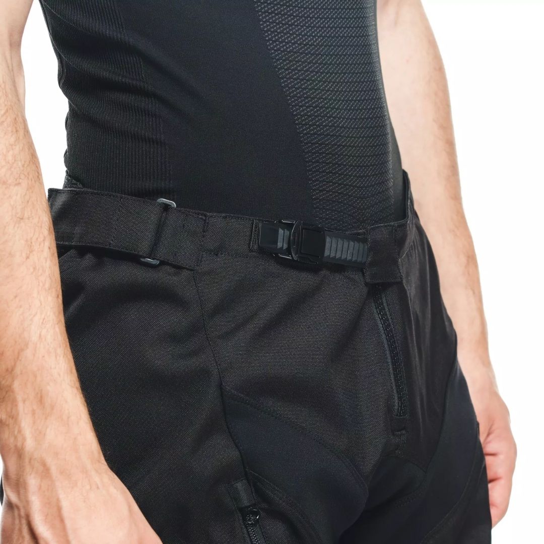 Dainese Cherokee Tekstilne Moto Pantole Crne