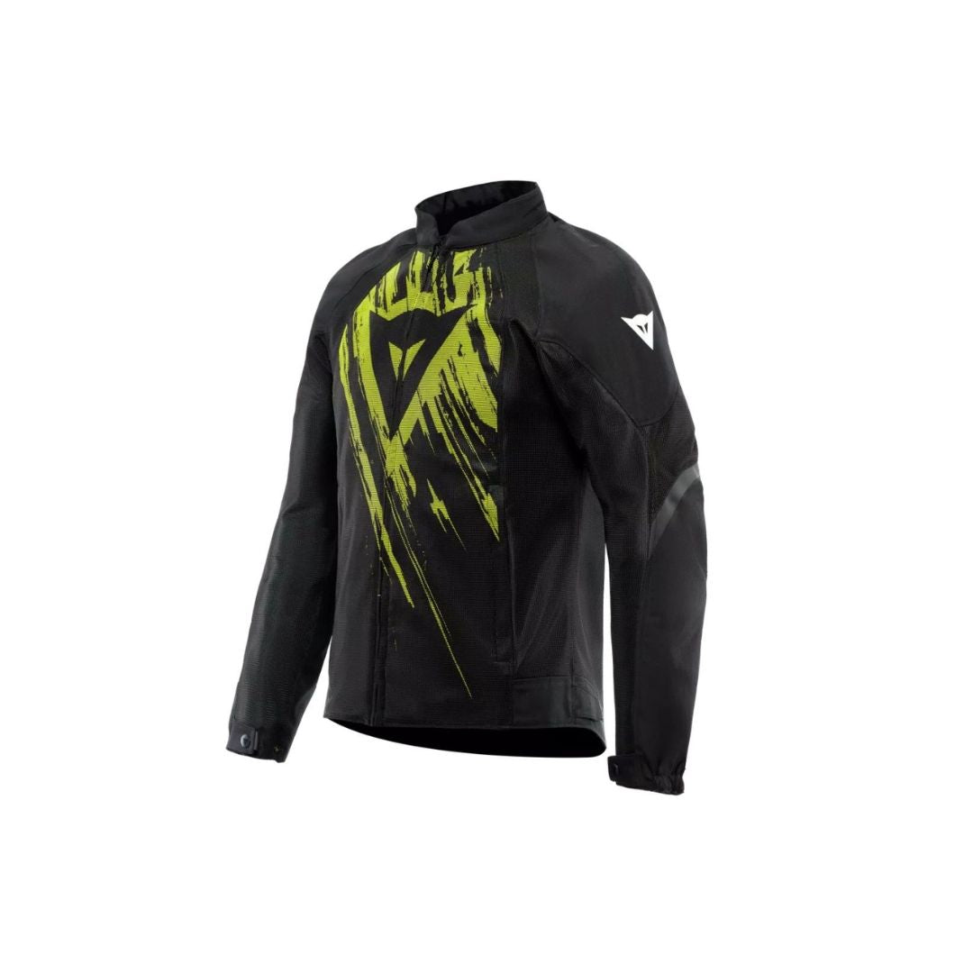 Dainese Herosphere Air Tekstilna Moto Jakna Crna/Fluo Žuta