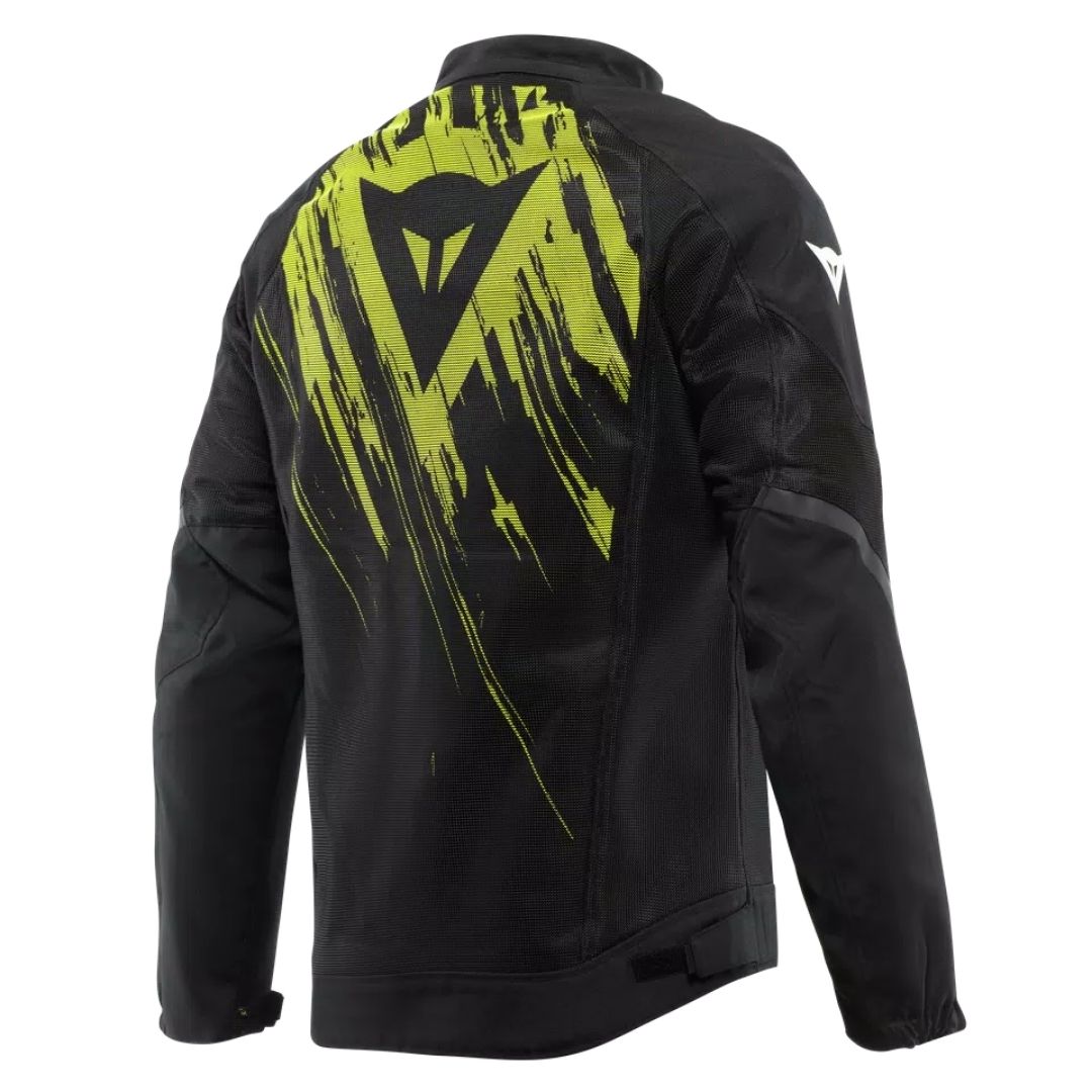 Dainese Herosphere Air Tekstilna Moto Jakna Crna/Fluo Žuta