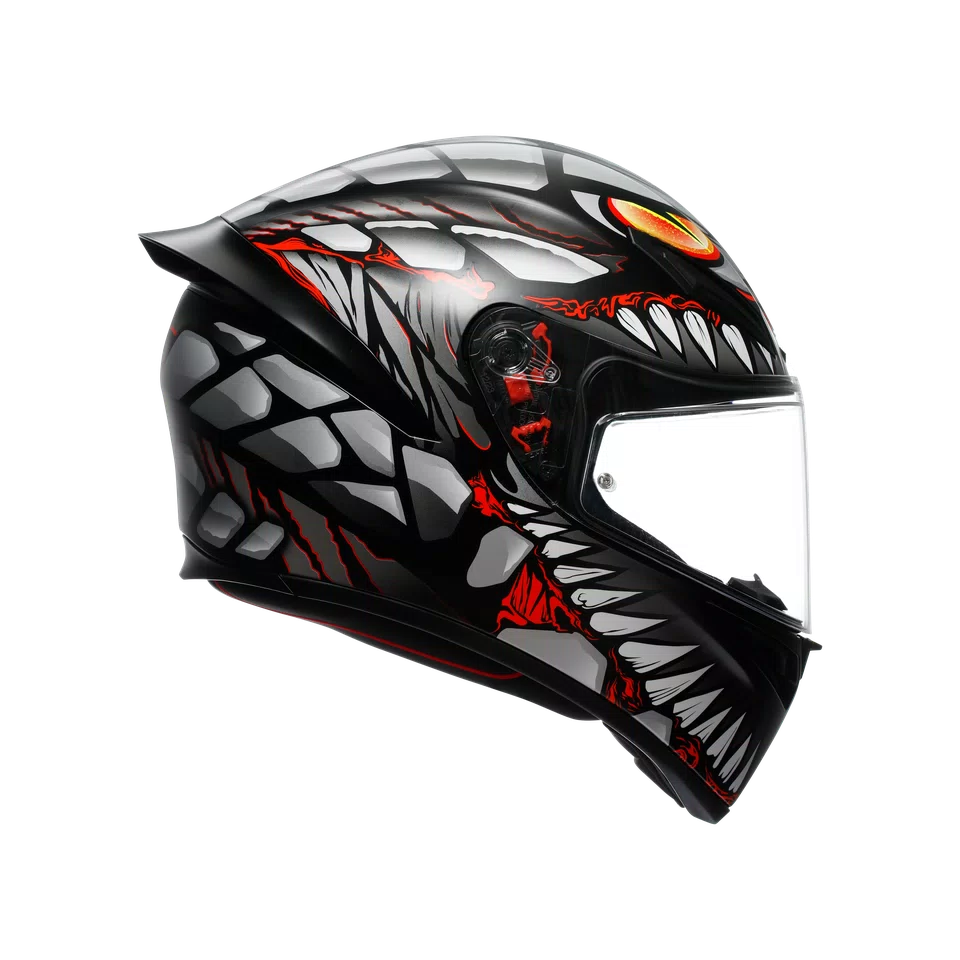 AGV K1 S Lyzard Mat Crno/Siva/Crvena