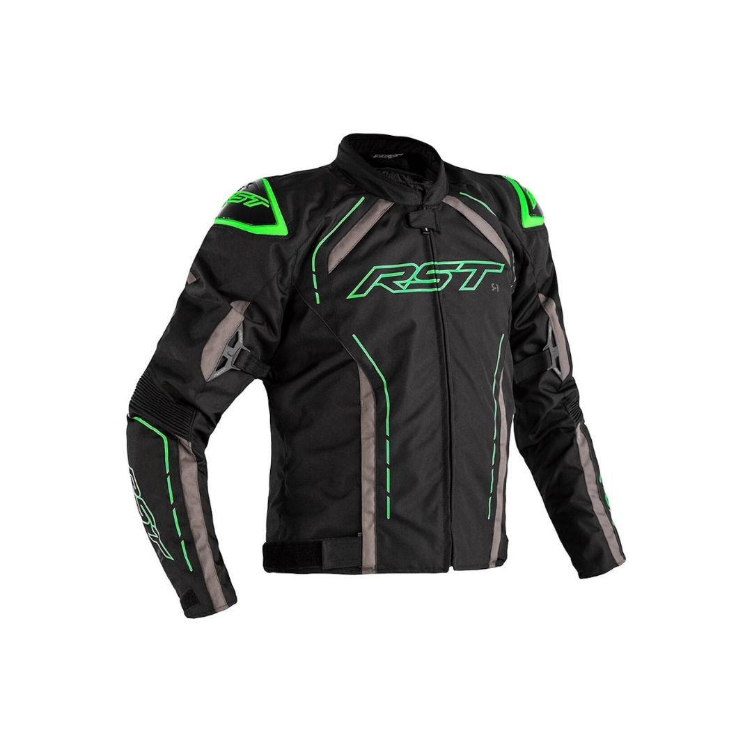 RST S-1 Tekstilna Moto Jakna Neon Zelena