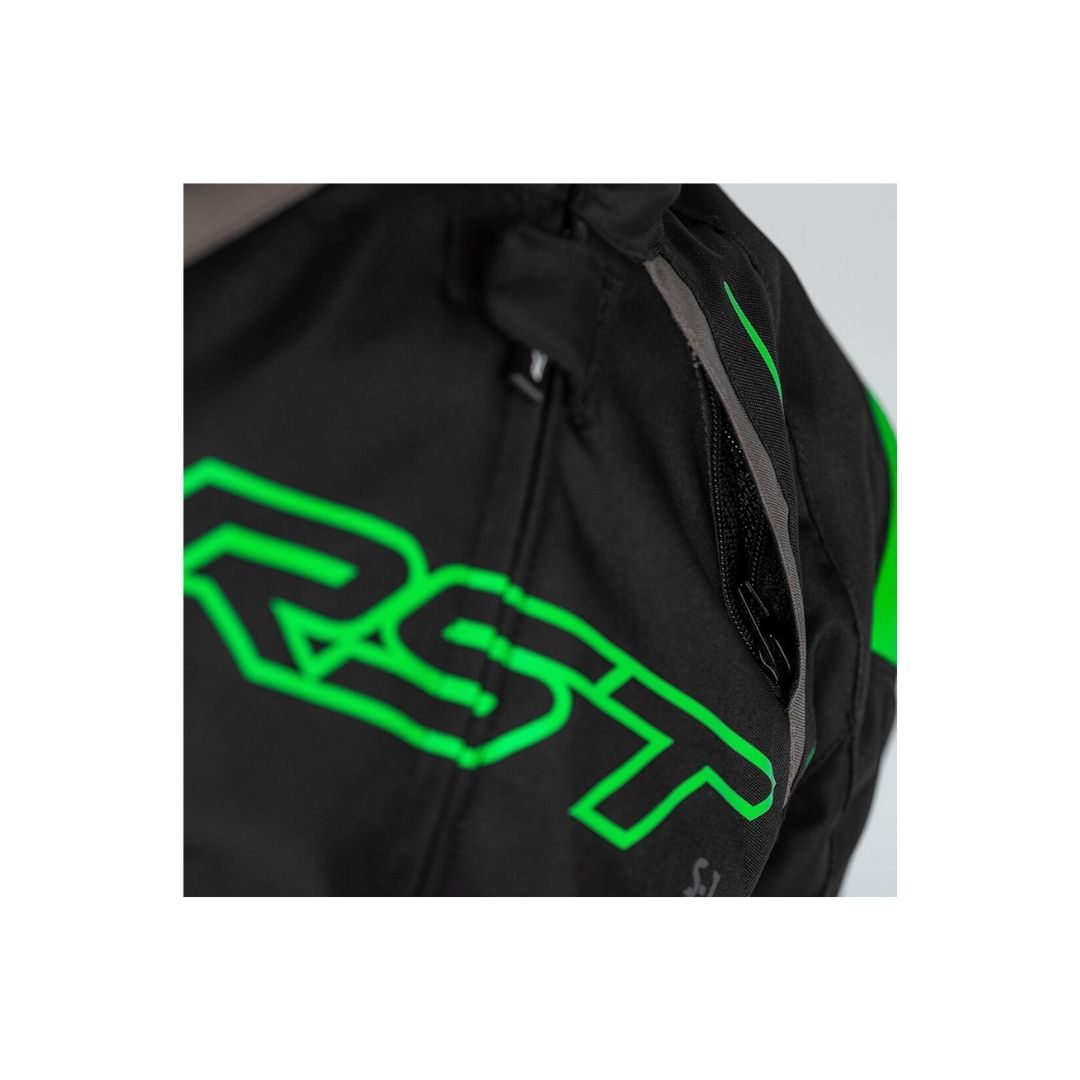 RST S-1 Tekstilna Moto Jakna Neon Zelena